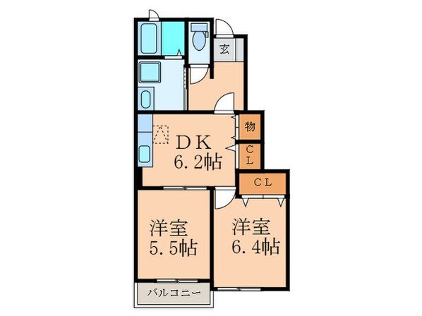 コ－ポ鷲峰Ⅱの物件間取画像